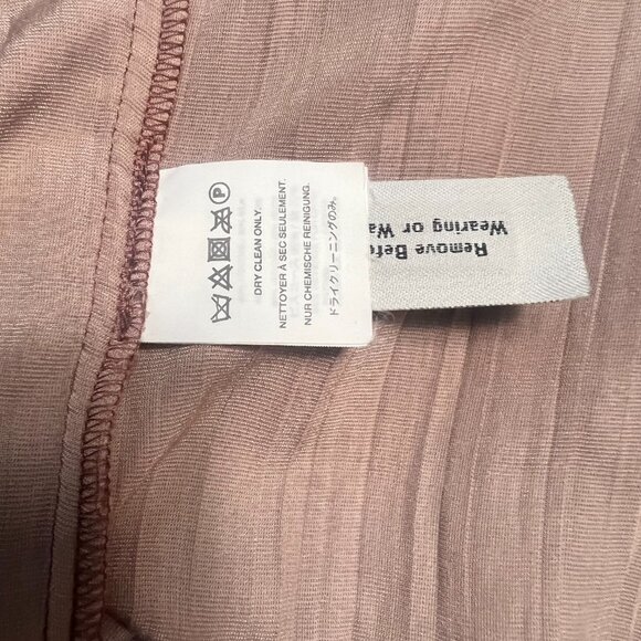 Madewell Skirt Size 6 Crushed Pink Velvet Like Mini Ruffle Skater Silk Blend - Picture 6 of 7